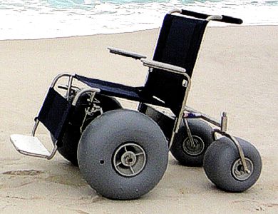 Beach chair on wheels!