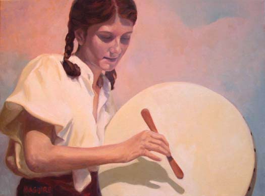 "The Bodhran Player" by Barrie Maquire